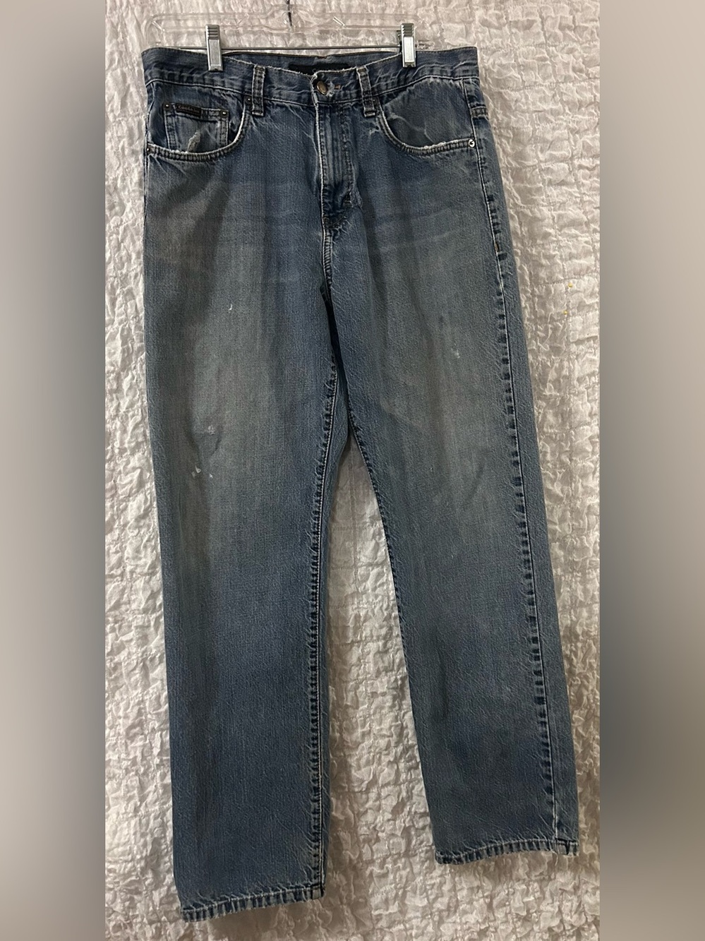 Calvin Klein: 100% Cotton Jeans, Relaxed Straight, Easy Fit, Size: 32/34X30